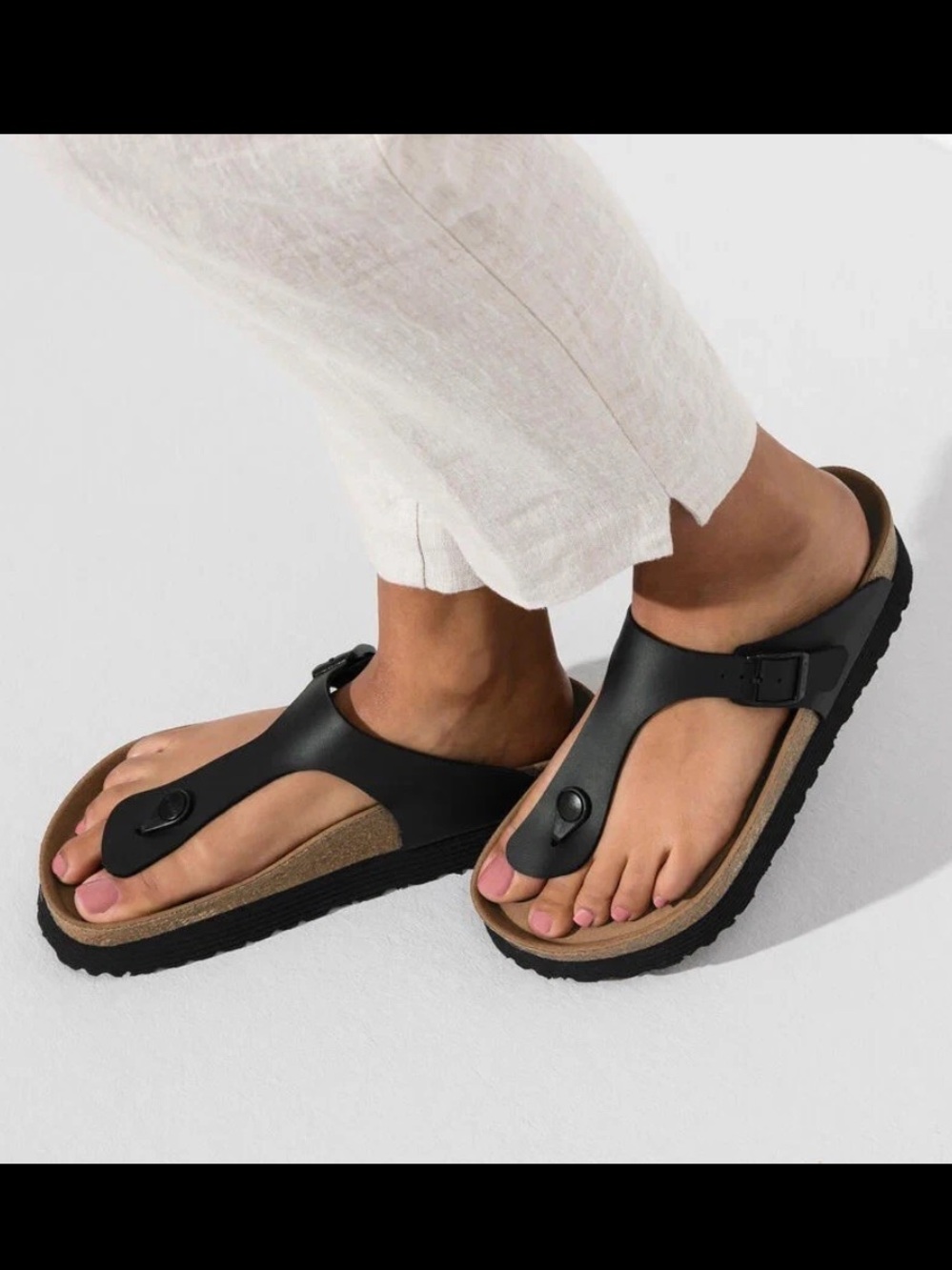 Papillio Black Thong Sandals size 38 💕💕
